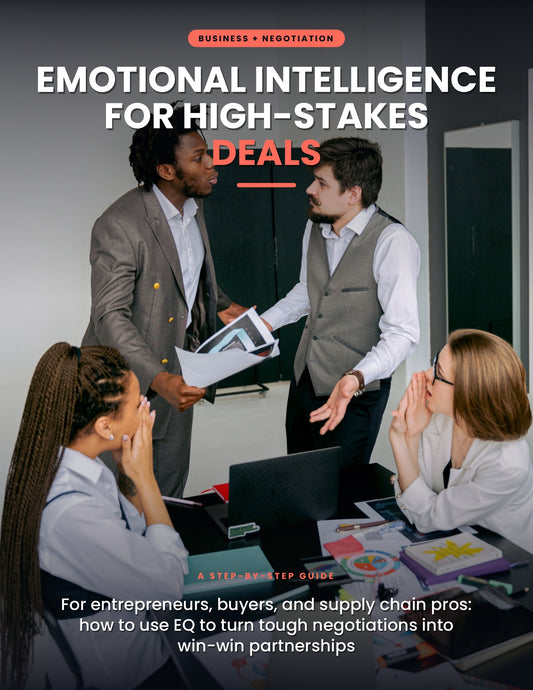 Emotional Intelligence For Hight Stakes Deals